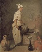 In the cellar of the boys to clean jar Jean Baptiste Simeon Chardin